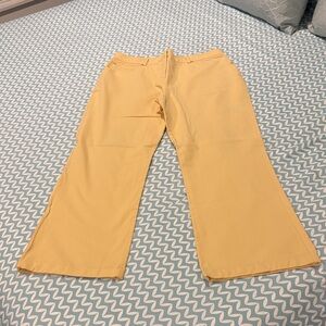 Chic Yellow Flare Pants